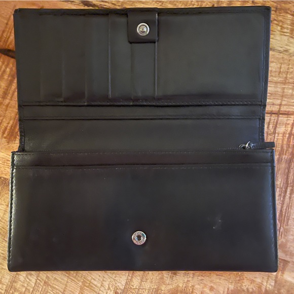 GUCCI Leather Single Fold Long Wallet in Black - Picture 3 of 11